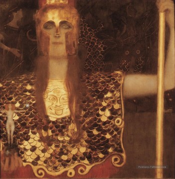 Minerva ou Pallas Athena Gustav Klimt Peinture à l'huile
